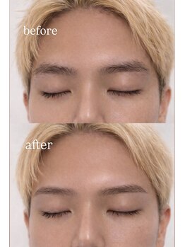 エン 新宿(enne.)/派手髪こそメンズ眉毛お薦め♪