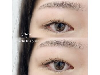 ディスコヘアアヴェダ アイラッシュ(disco hair AVEDA)/cosmetic lash perm×eyebrow