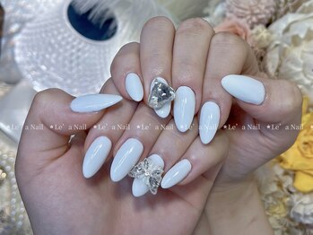 レアネイル 渋谷店(Le’a nail)/白ワンカラー