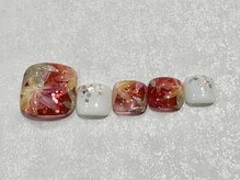 ネイルサロン ロゼプリュム/紅葉フット