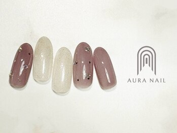 オーラ レアレア市川店内(AURA)/シンプルなくすみカラーデザイン