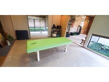 体の変化を鏡を見ながら確認いただけます！