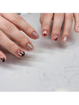 エンズネイル(O’s nail)/バレンタインネイル