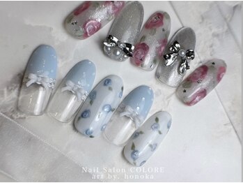 小花柄ネイル 担当:粥川