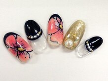クリスタルネイル ボンベルタ橘店(CRYSTAL NAIL)/フラワーネイル