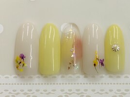 小花＆くすみイエロー★NEW