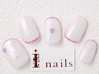 アイネイルズ 梅田店(I nails)/ピンクオーロラデザイン￥8200