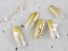 サンミーゴネイル 神戸店(Sunmego Nail)/キラキラクリアチェーンネイル