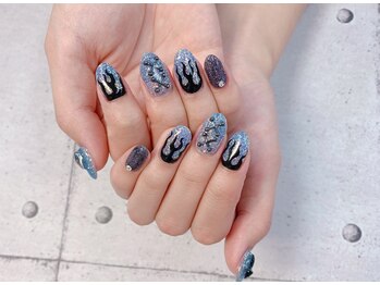 ネイル ビューティーマジック 葛西本店/ファイアーデザインネイル