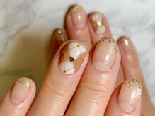 アイボリー(ivory)/シンプルネイル