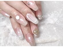 エイト ネイル 渋谷駅前店(eight nail)/白チェック