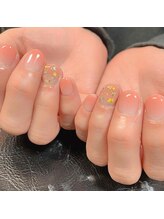 サロンドゥプリエ 門司店(SALON deux PRIER)/ナチュラルカラーにお花♪