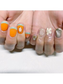 リコリサイア(ricco risaia)/アシンメトリーネイル