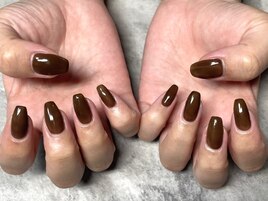 秋色ブラウンワンカラー