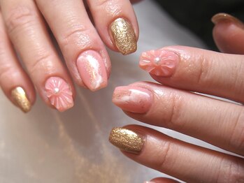 フラワーニュアンスネイル
