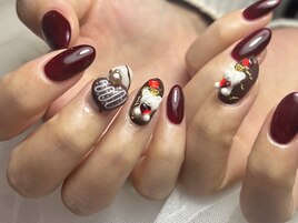 バレンタイン/チョコ/ボルドー