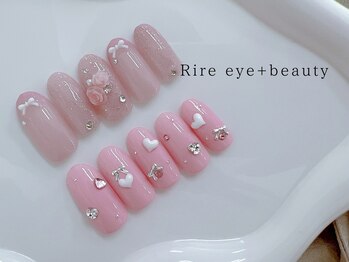 リール アイプラスビューティー(Rire eye + beauty)/ガーリーネイル定額制￥6980