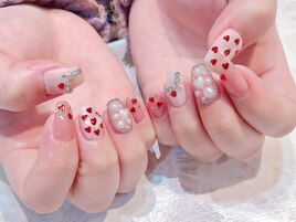 ＃ハートネイル＃埋め尽くし