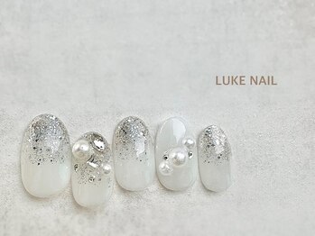 ルークネイル 恵比寿店(LUKE NAIL)/キラキラワンホンビジュー　春夏