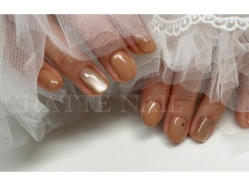 シャットネイル(CHATTE NAIL)/爪育デザインAコースネイル
