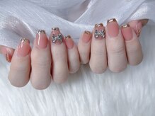 スノーネイルサロン 新宿店(Snow nail salon)/ガラスフレンチ/パーツ