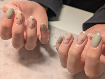 ヘアーアンドエステティック ヴェリス(hair&esthetic Velis)/優しいグリーンカラー