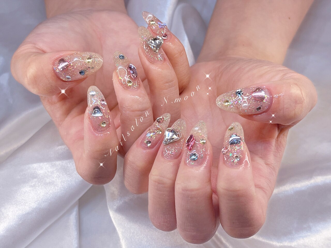 ネイルチップ 宝石ネイル ビジューネイル 夏ネイル 宝石箱ネイル ネイルチップ 宝石ネイル ビジューネイル 夏ネイル 宝石箱ネイル