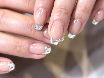 マロネ(Marone)/ラメフレンチ（ベースカラー有）