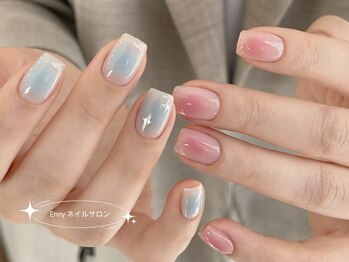 エニー 錦糸町店(Enny)/オンブレフレンチ / 冬ネイル