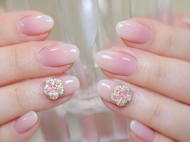 マオジェル　桜　花びらネイル