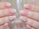 マオジェル　桜　花びらネイル