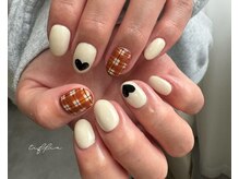 ネイルサロン ティフィン(tiffin)/～チェック×ハートネイル～