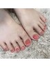 【Foot】角質ケア＆スパ＋ジェルワンカラー　￥18200