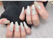 パザパネイル(pas a pas nail)/クリスマスネイルホワイトネイル