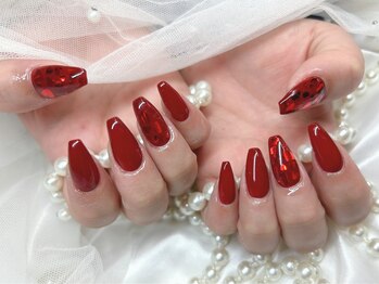 アンジュ(Ange)/【Rika】ハート埋め込みネイル