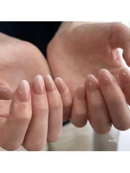 Private Salon MYU【まつげパーマ/マツエク/ネイル/フィルイン/パラジェル/毛穴洗浄】/グラデーションネイル