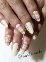 トゥーシェネイルズ(Touche'nails)/お客様ネイル　ファーチェック