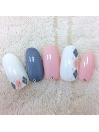 アーガイルネイル￥7980