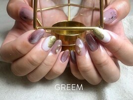 パープル×ゴールド