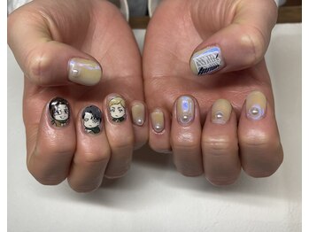 ネイルサロン ブリリアント(Nail Salon Brilliant)/ミラーネイル＋キャラネイル4