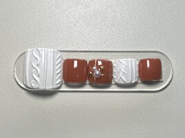 ニットネイル／冬ネイル／フット