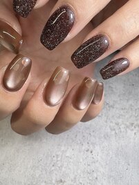 バレンタインネイル