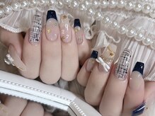 リンドネイル バイ モカ アンド ララ(Lind nail by moca and LaLa)/【mio】ツイードネイル