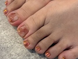 フットネイル　ニュアンス