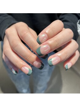 ジェイエヌ バイ ネオリーブ(J/N by neolive)/フレンチネイル*8800円