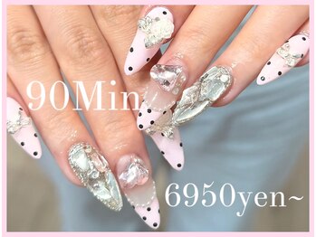 ゆびノさき +tennojiの写真/《天王寺》持ち込み&海外系デザインOK!定額メニュー90分¥6950～◆指先からセンスが漂う上級者な雰囲気を♪