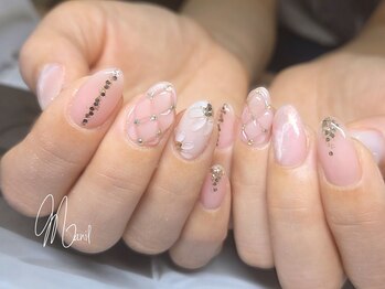 ぷっくりお花×キルティング