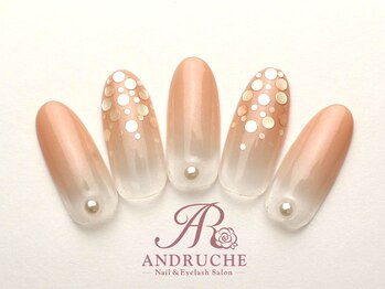 アンドルーチェ なんばパークス店(ANDRUCHE)/ホログラムネイル/クリアネイル