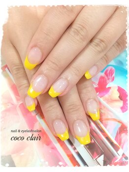 ネイルアンドアイラッシュサロン ココクレール(cococlair)/フレンチネイル☆