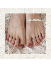 笑楽美屋/見えないところも　フットネイル